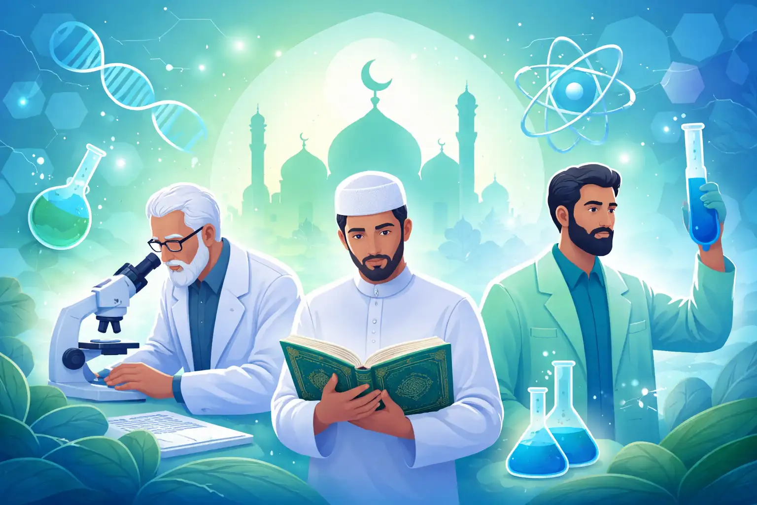 How many scientists converted to Islam?